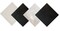 Wissmach 4 Sheet Black & White Variety Stained Glass and Mosaic Glass